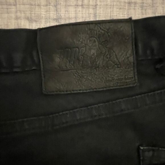 PRPS Goods & Co. Men's Black Jean Denim Shorts - Sz 38 - Challenger Fit - EUC - Picture 6 of 14